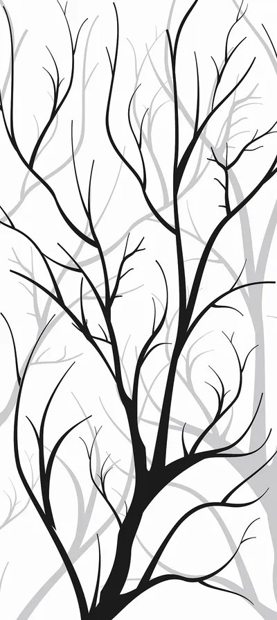 Sticlă sablată model Crengi Abstract - Casa Sticlei